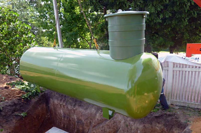 В Московской области чаще всего устанавливают подземные газгольдеры