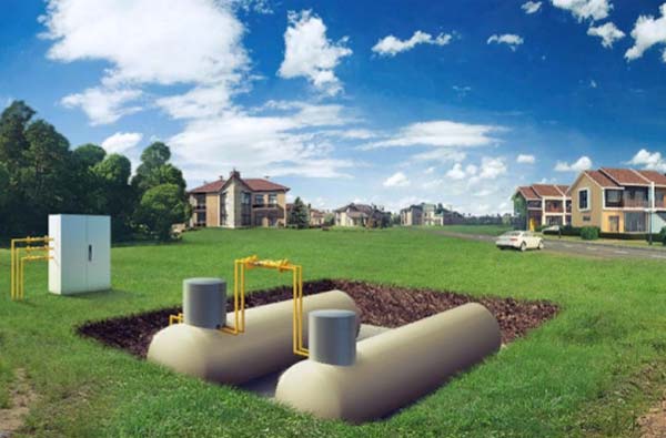 
Один из главных плюсов газгольдеров – возможность газификации участков, находящихся далеко от магистрального газопровода.
